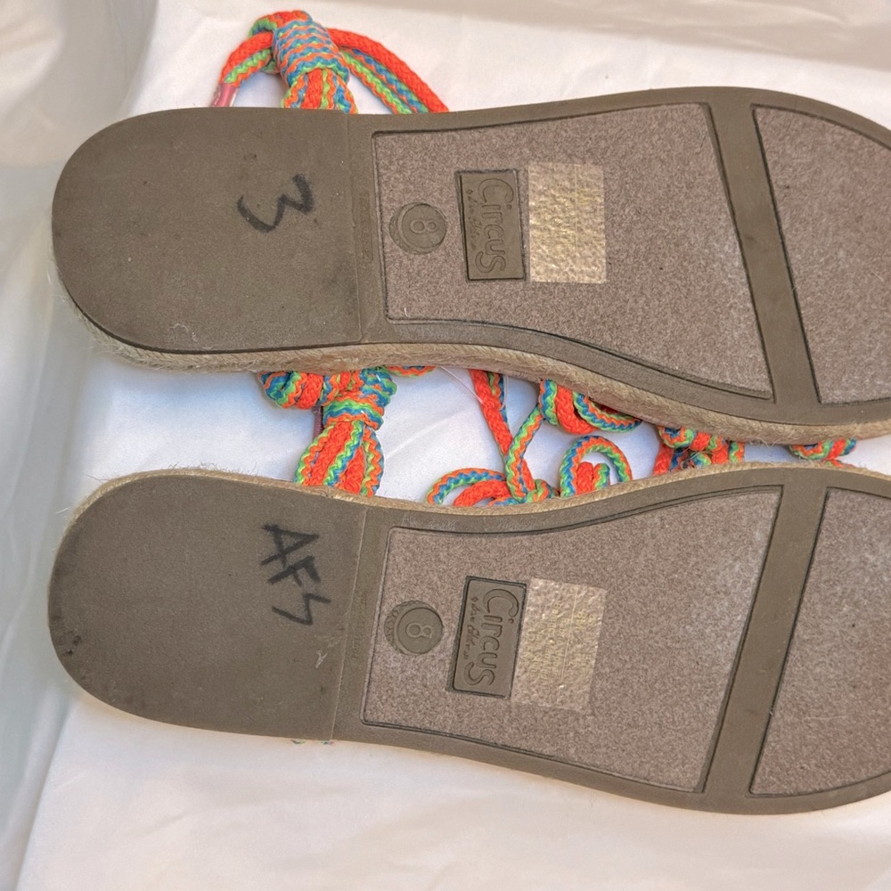 Sam Edelman Circus Carson Athena woven neon sandals. Size 8. New w/o tags - Picture 7 of 7